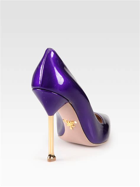 purple prada heels|Prada ladies shoes.